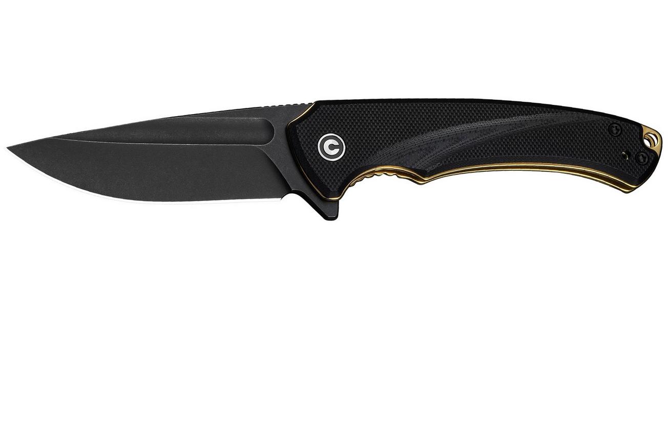 Civivi Voidflare C24040-1 Blackwashed 14C28N, Black G10, zakmes