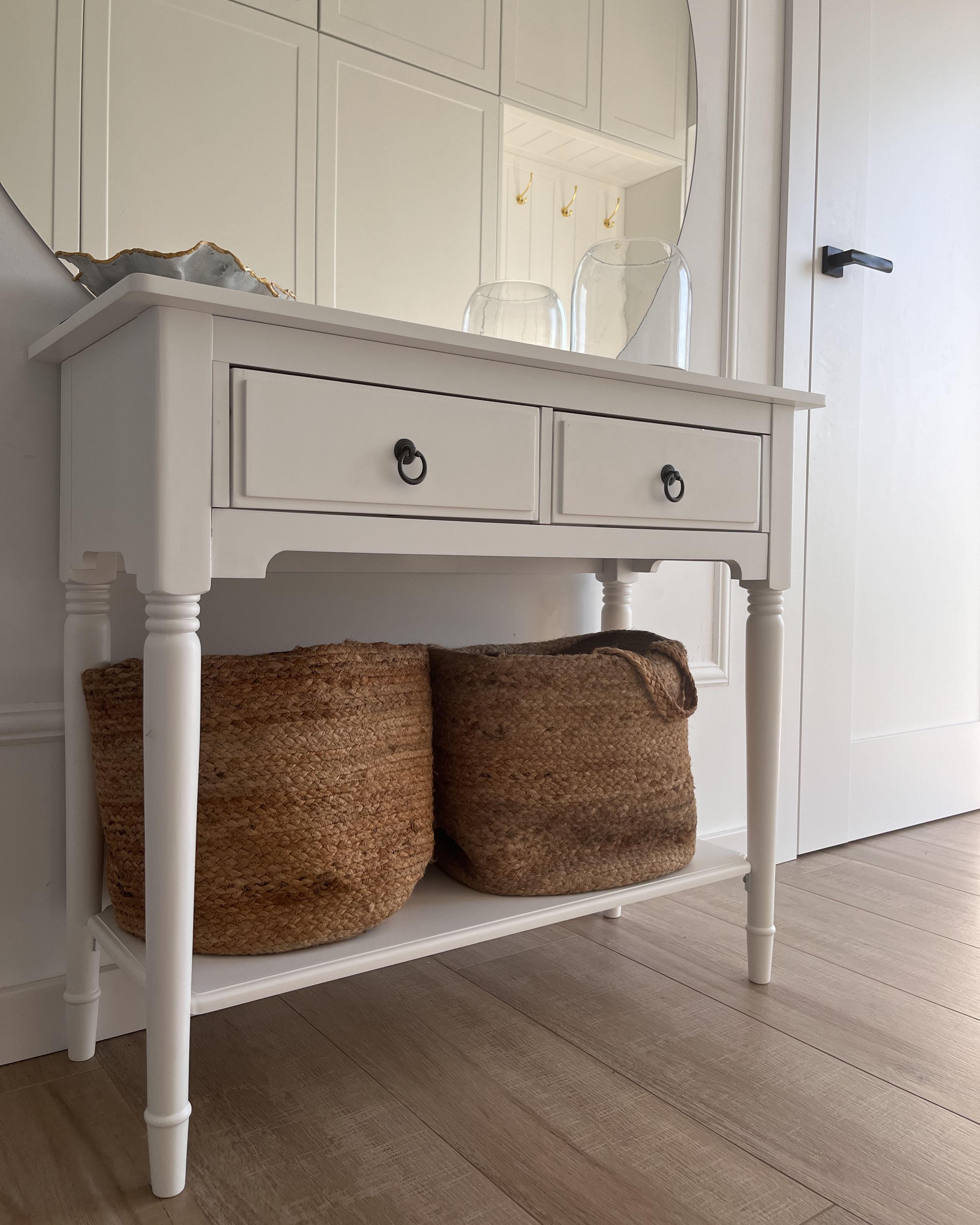 Set van 2 manden KAELLA Jute Zandbeige
