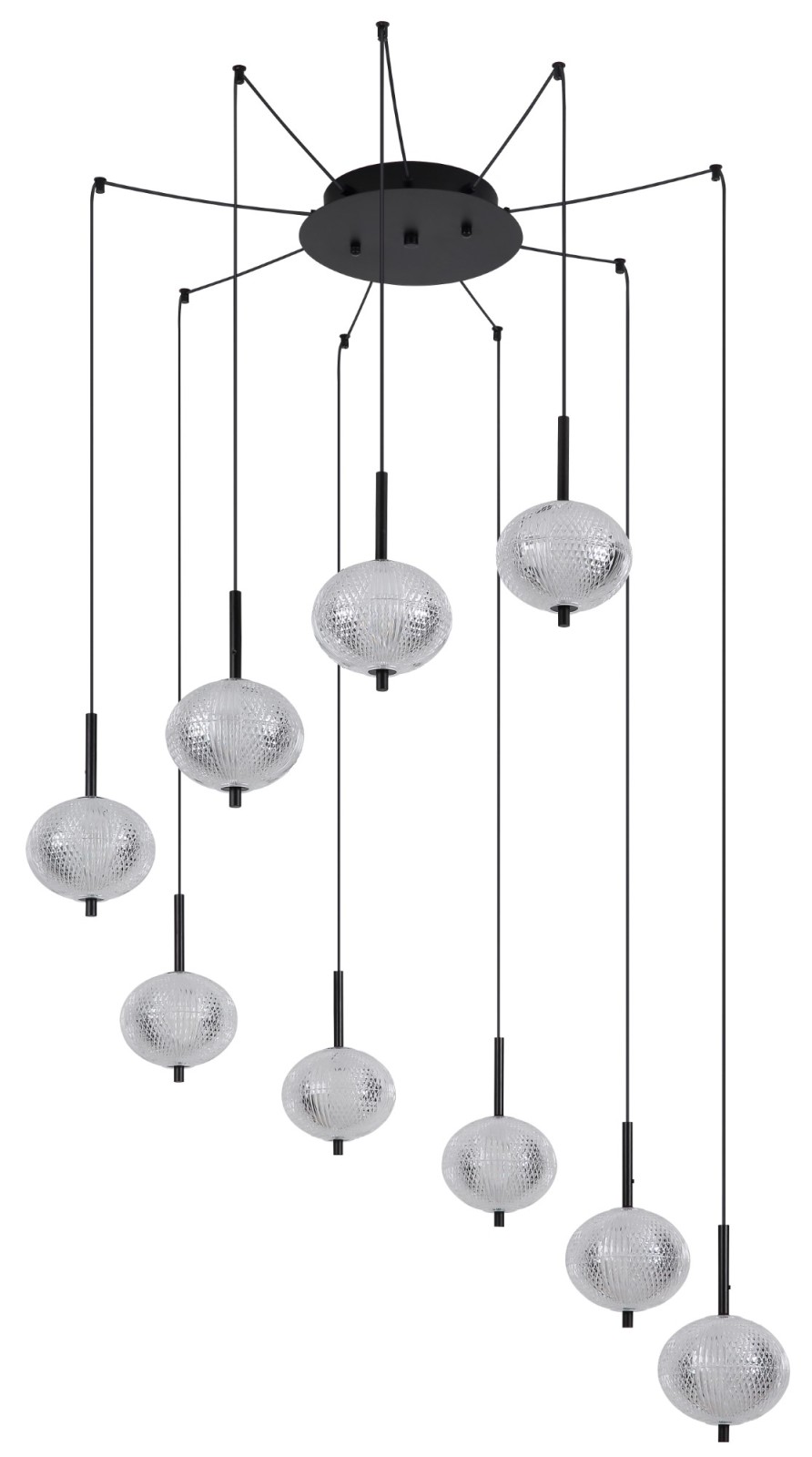 LED-Hängeleuchte- schwarz matt - 300 cm - Memoryfunktion