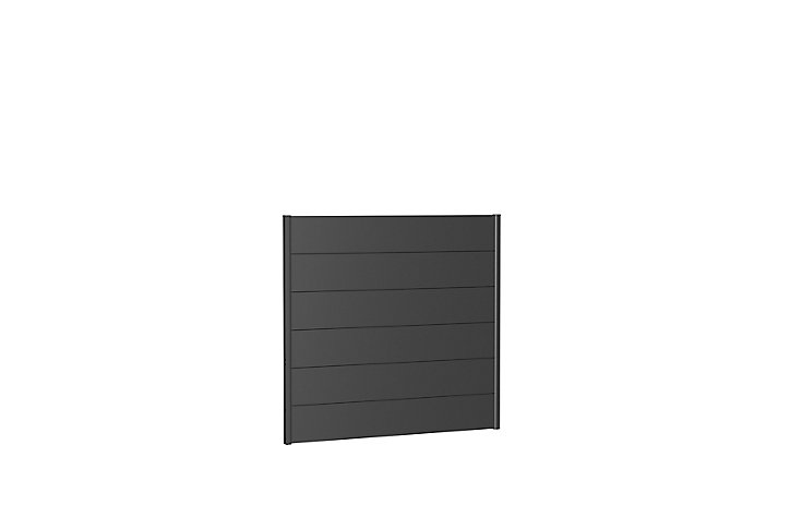 Panneau acier droit Biohort 150 x h.135 cm gris