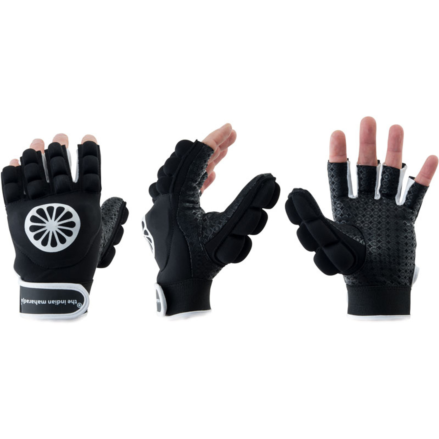 Indian Maharadja Handschoen Halve Vingers Links