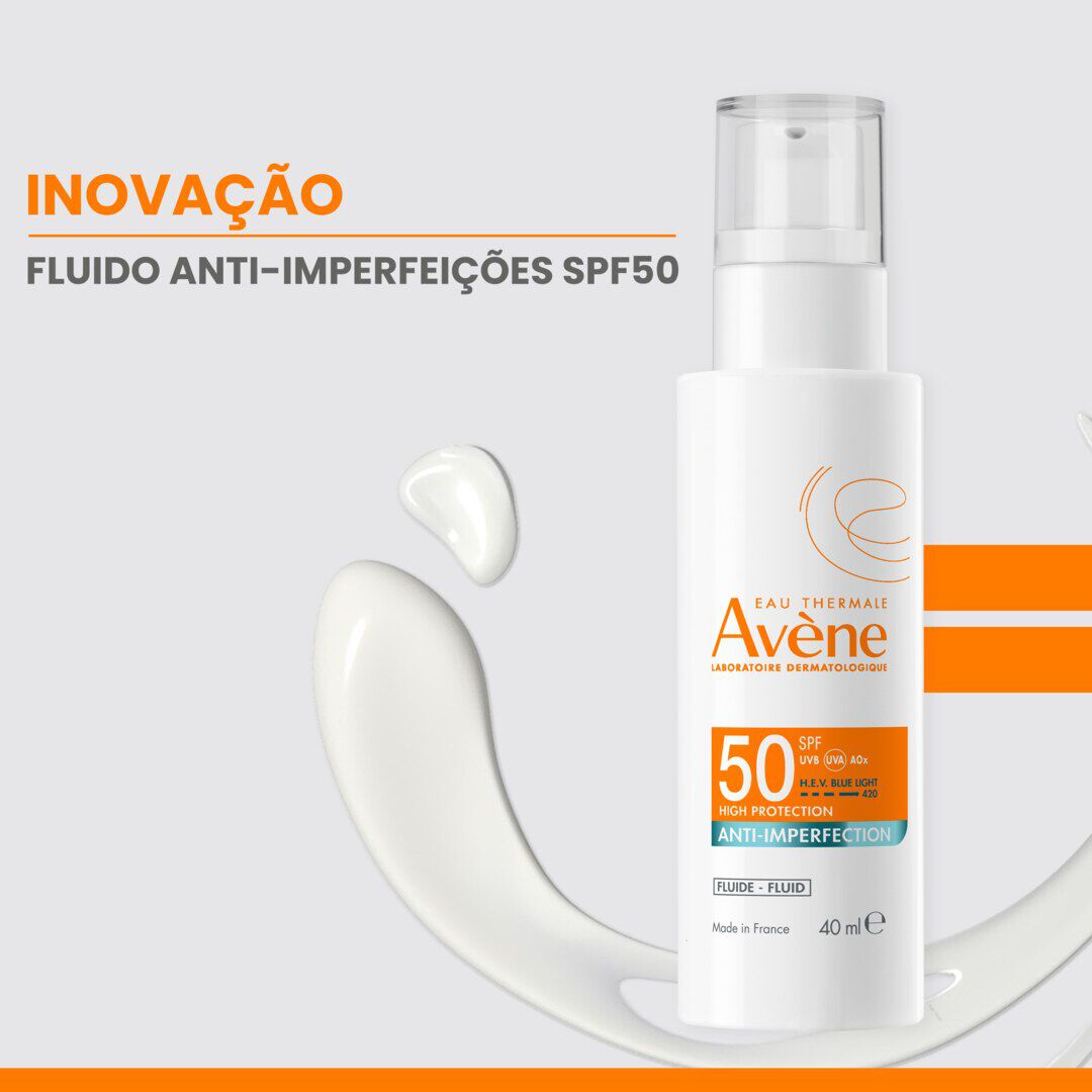 AVENE  Protetor Solar Fluído Anti-Imperfeições SPF50 - 40ml