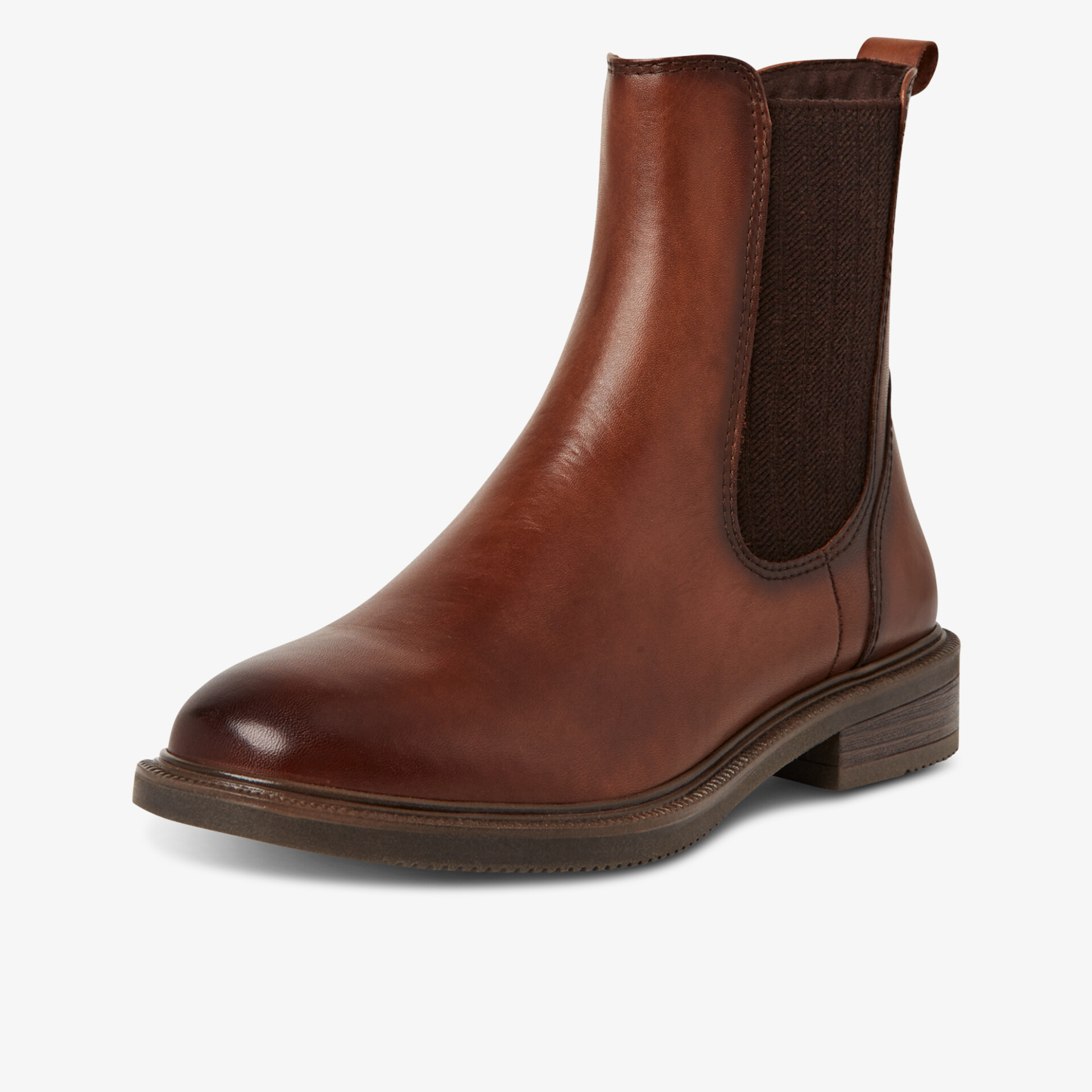 MARCO TOZZI Damen Chelsea Boots cognac