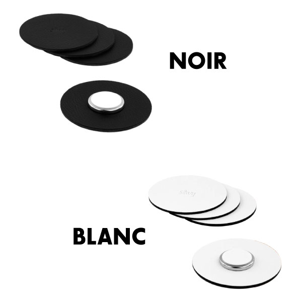 Lot de 4 aimants POWER et socles SILWY