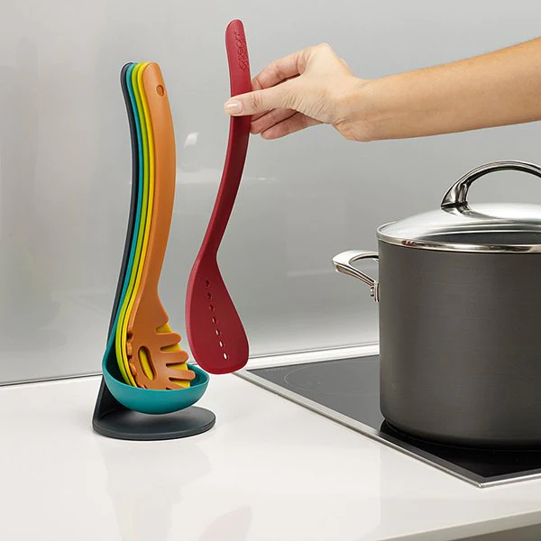 Set 5 ustensiles de cuisine support magnétique Joseph Joseph
