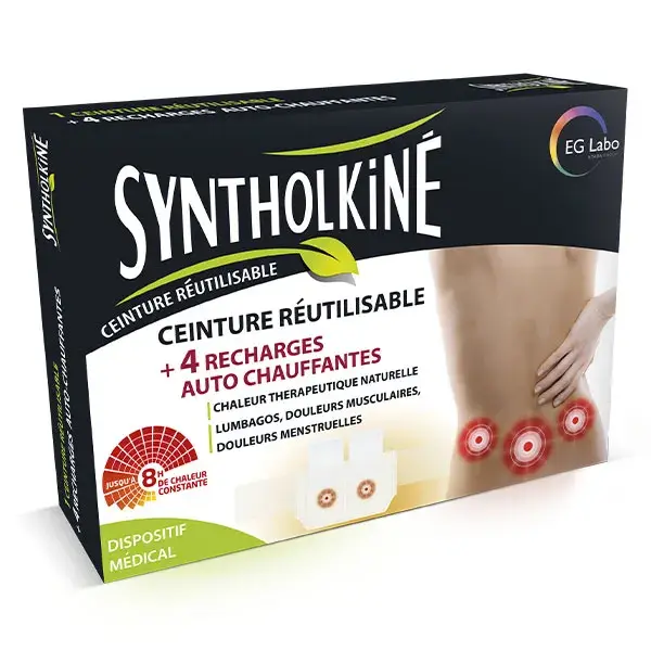 Cinto reutilizável Syntholkiné + 4 refis - 1 caixa - EG LABO