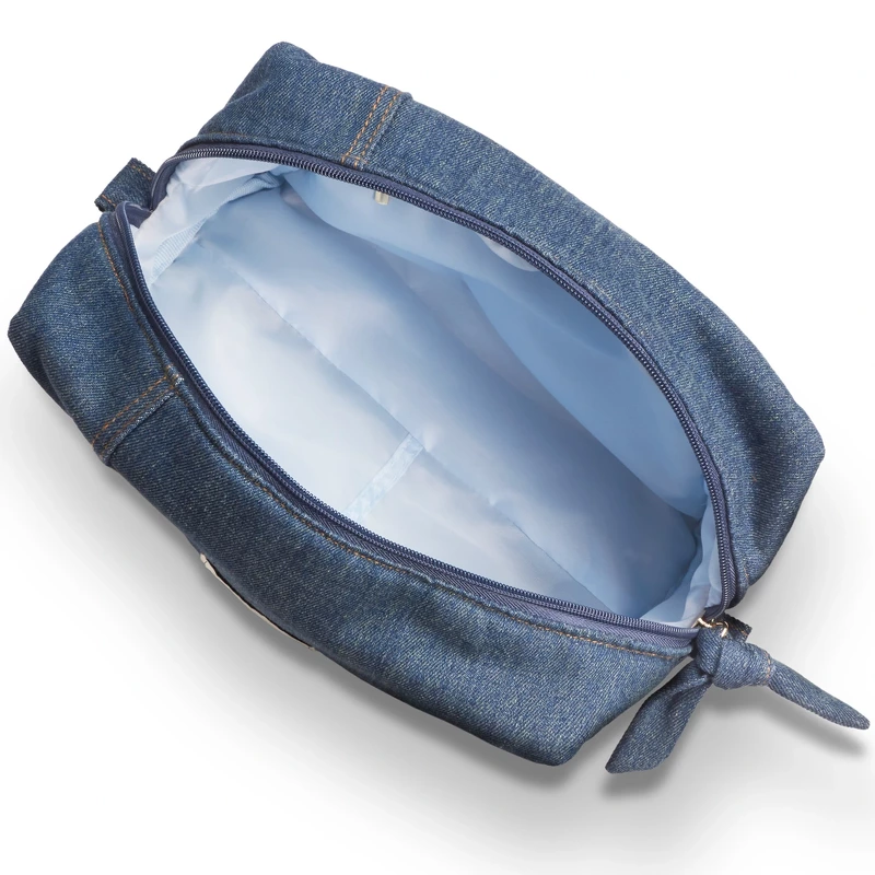 Gillian Jones Flatonista Cosmetic Bag - Denim 10074