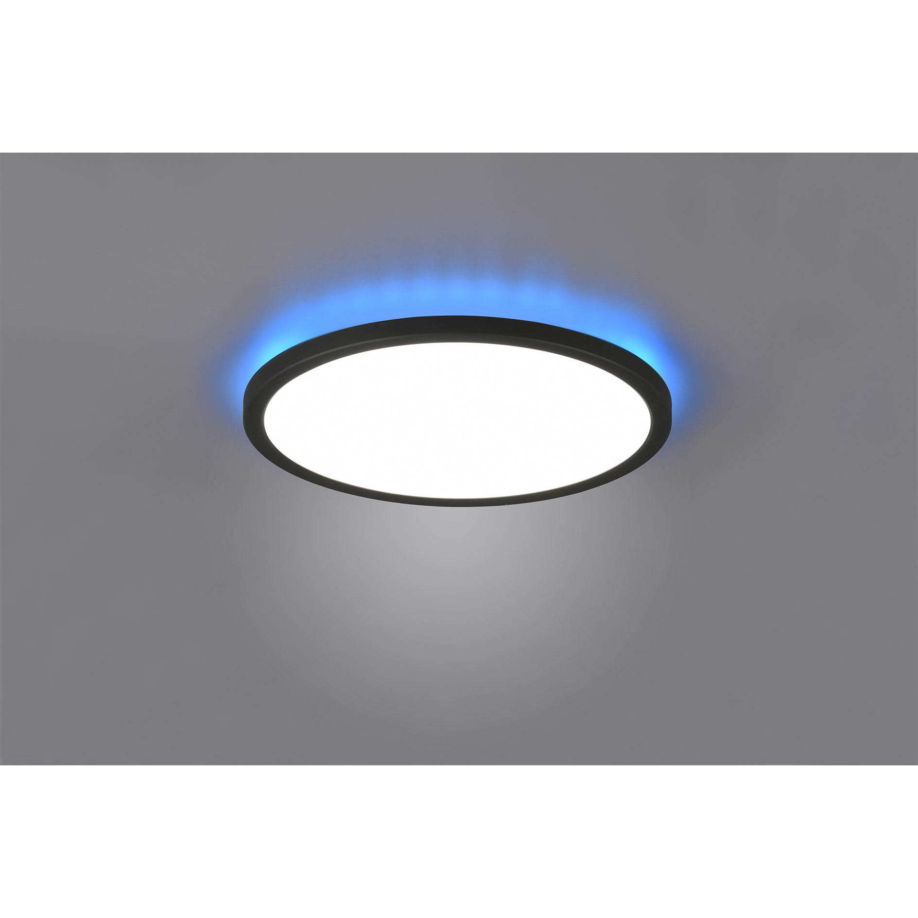 LED-RGB-Deckenleuchte - schwarz - dimmbar - mit Fernbedienung