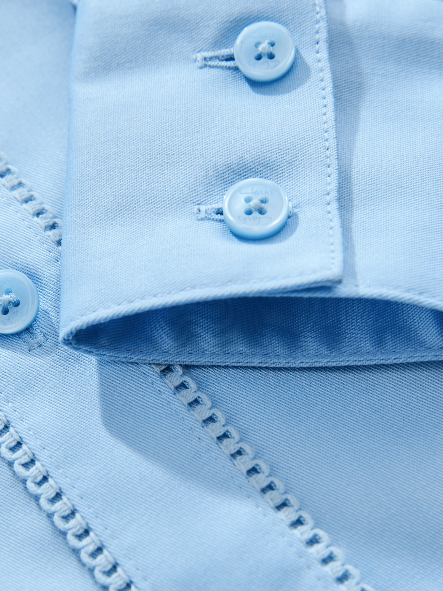Clarks Fitted Long Sleeve School Shirt