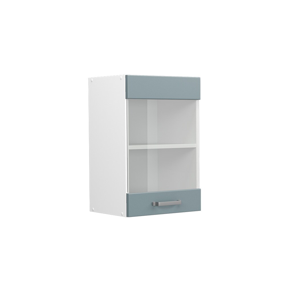 Vicco Glashängeschrank Küchenschrank R-Line Solid Weiß Blau Grau 40 cm modern