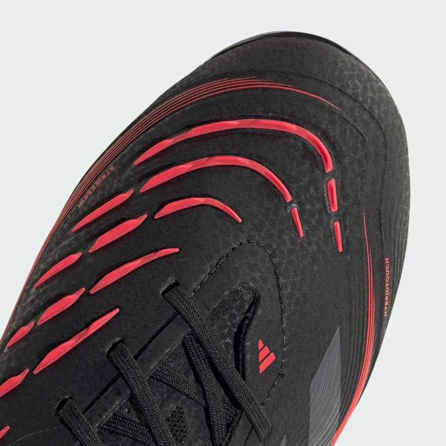 adidas Predator Elite FG Stealth Victory - Noir/Gris/Lucid Red Enfant