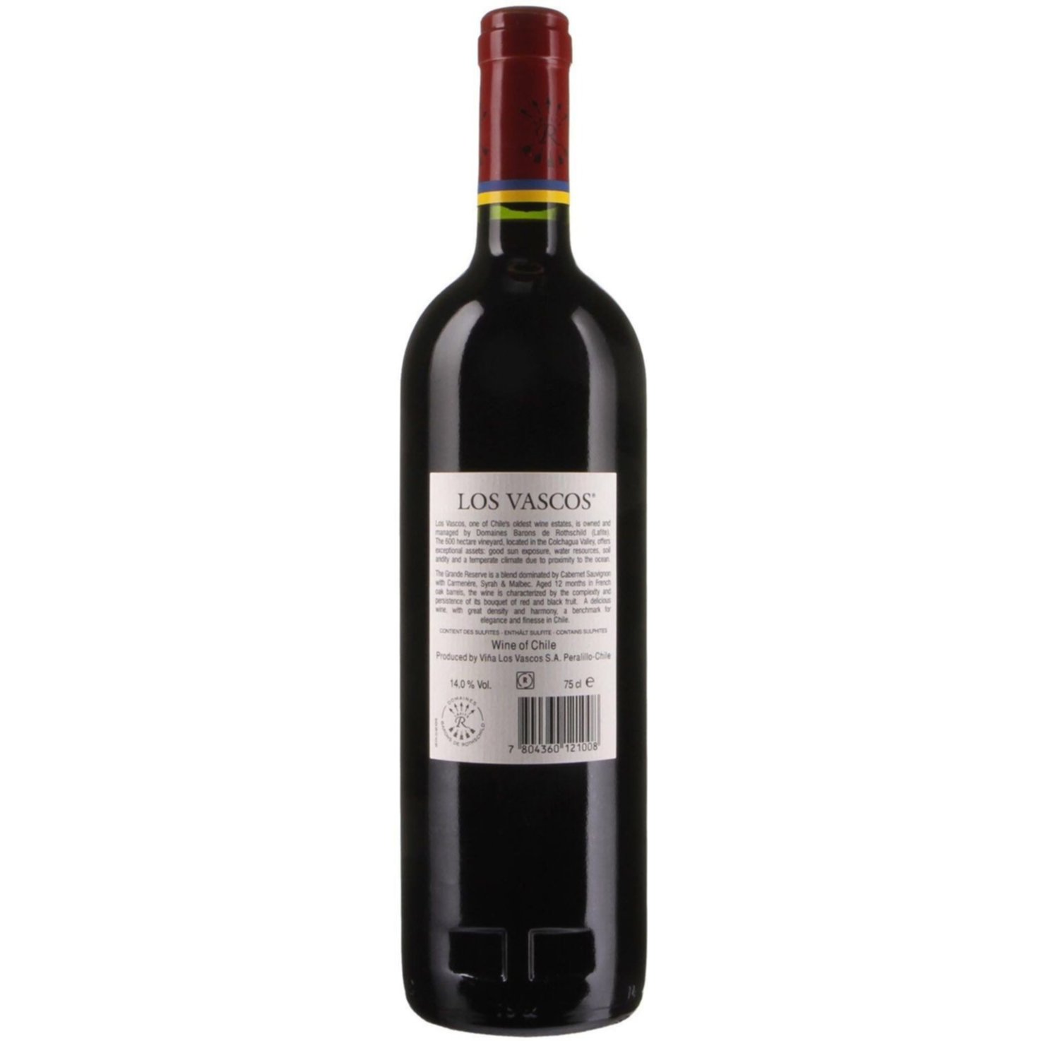 Cabernet Sauvignon Chile Gran Reserva Cromas Los Vascos -75cl