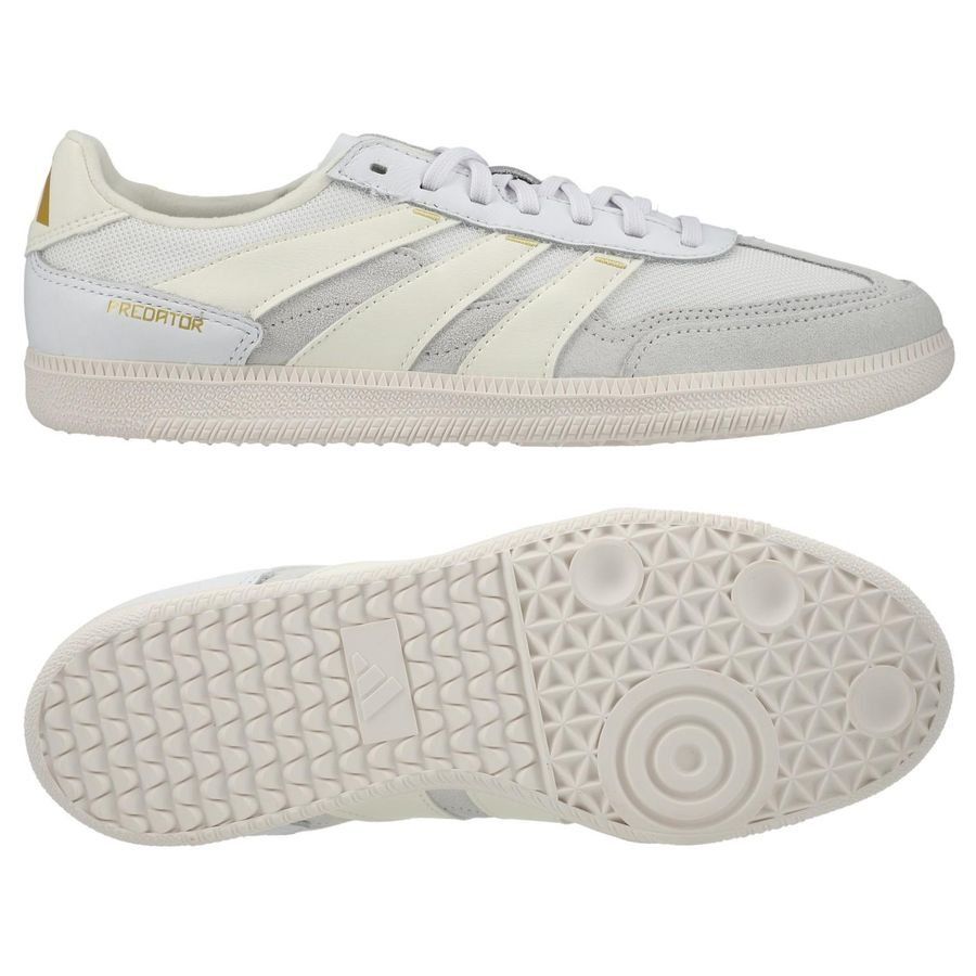 adidas Predator Freestyle IN Day Spark - Blanc/Blanc/Doré