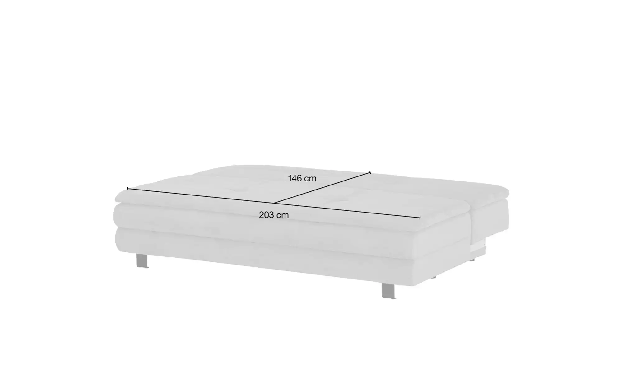 switch Schlafsofa aus Mikrofaser Fox