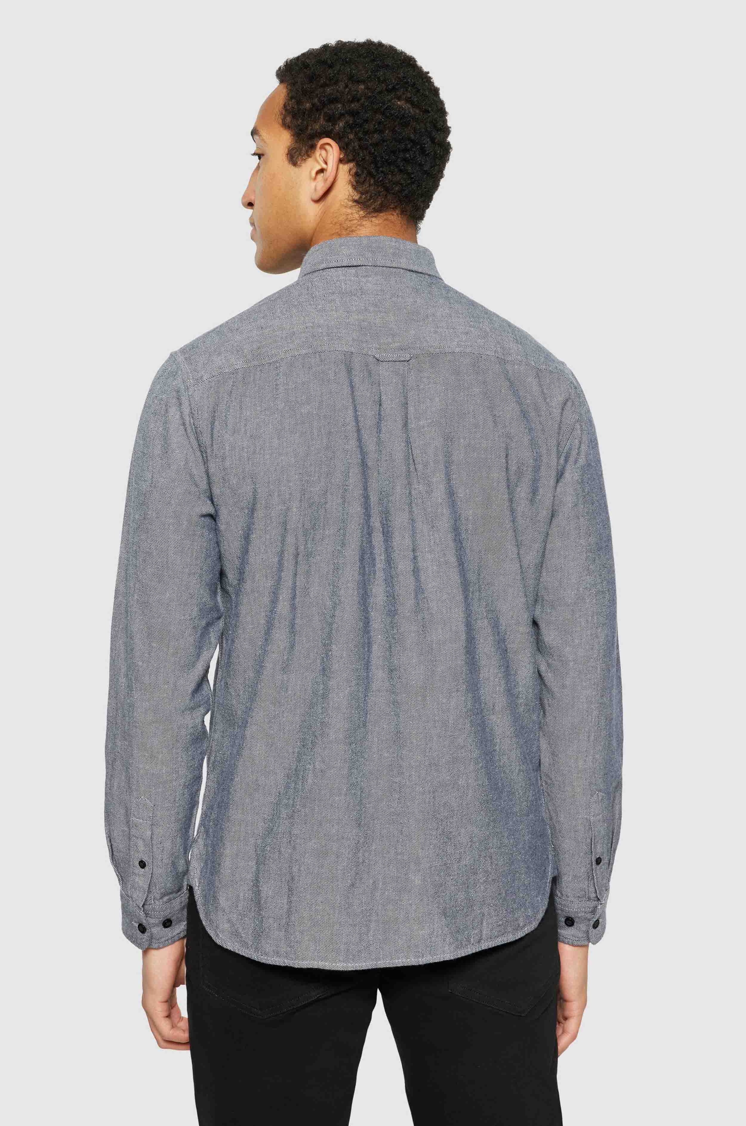 Knowledge Cotton Apparel Flanellhemd Heavy Twill Flannel Shirt Night Sky