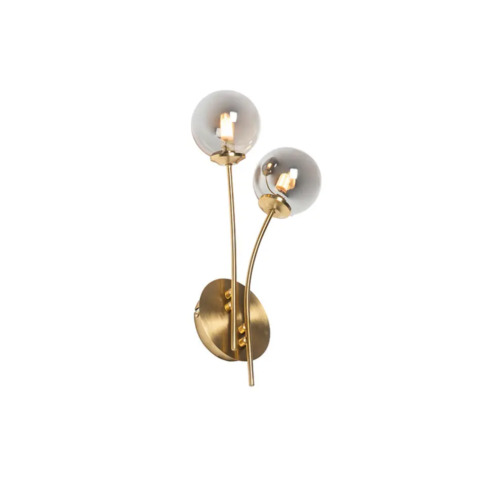 Qazqa wandlampen athens goudkleurig g9