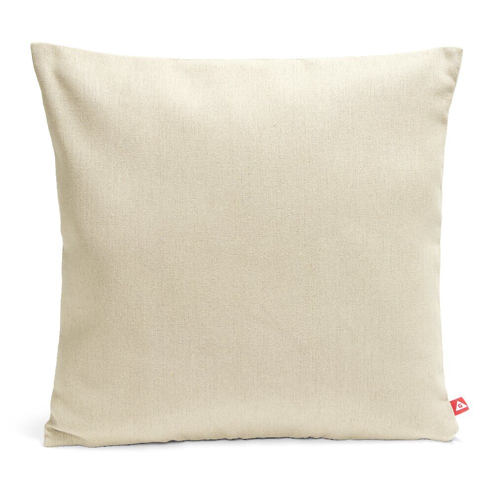 Housse de coussin carrée coton tissé avec fermeture 40x40cm - 2 modèles