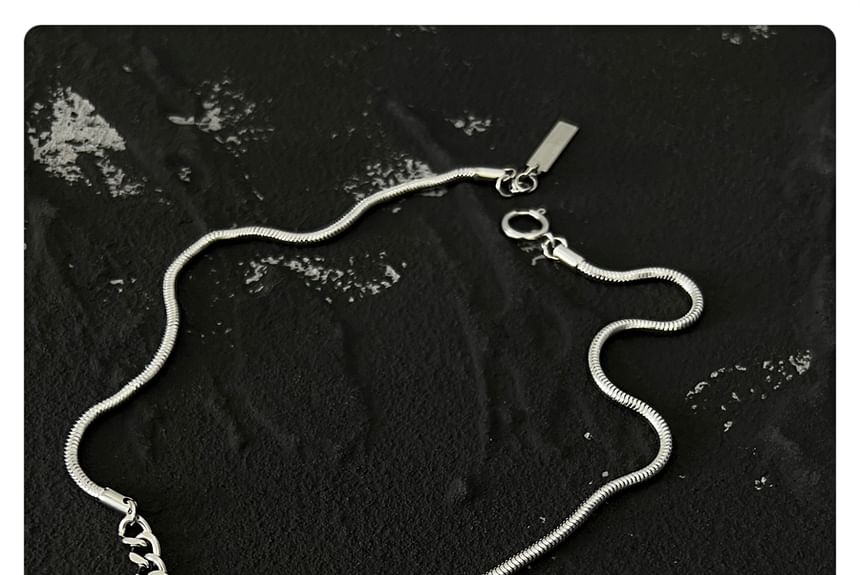 PANGU - Ketting met slangenhalsketting / armband