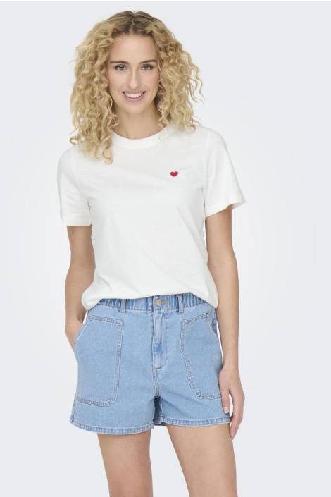 Jacqueline de Yong witte dames t-shirt