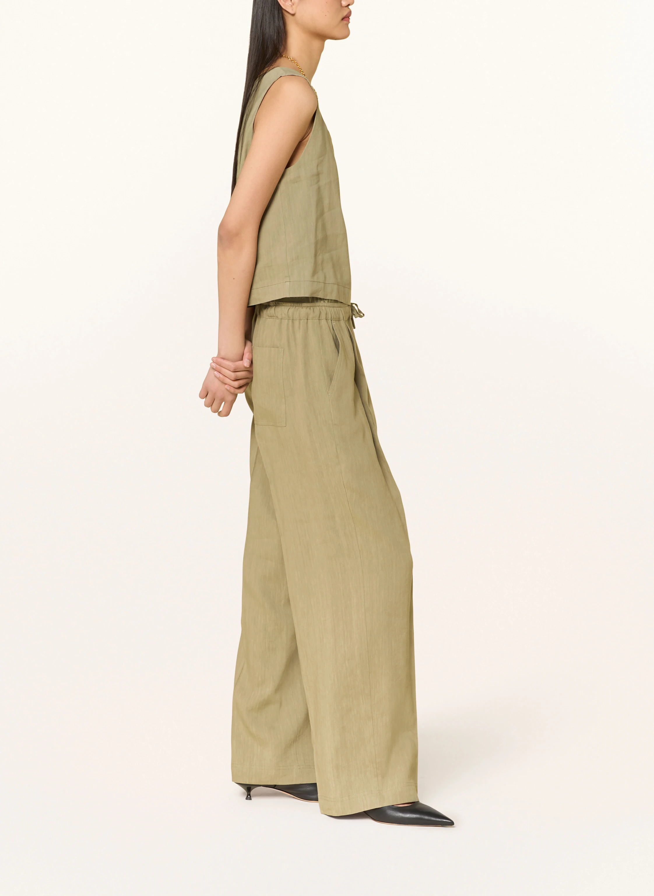 MARELLA Hose im Jogging-Stil mit Leinen