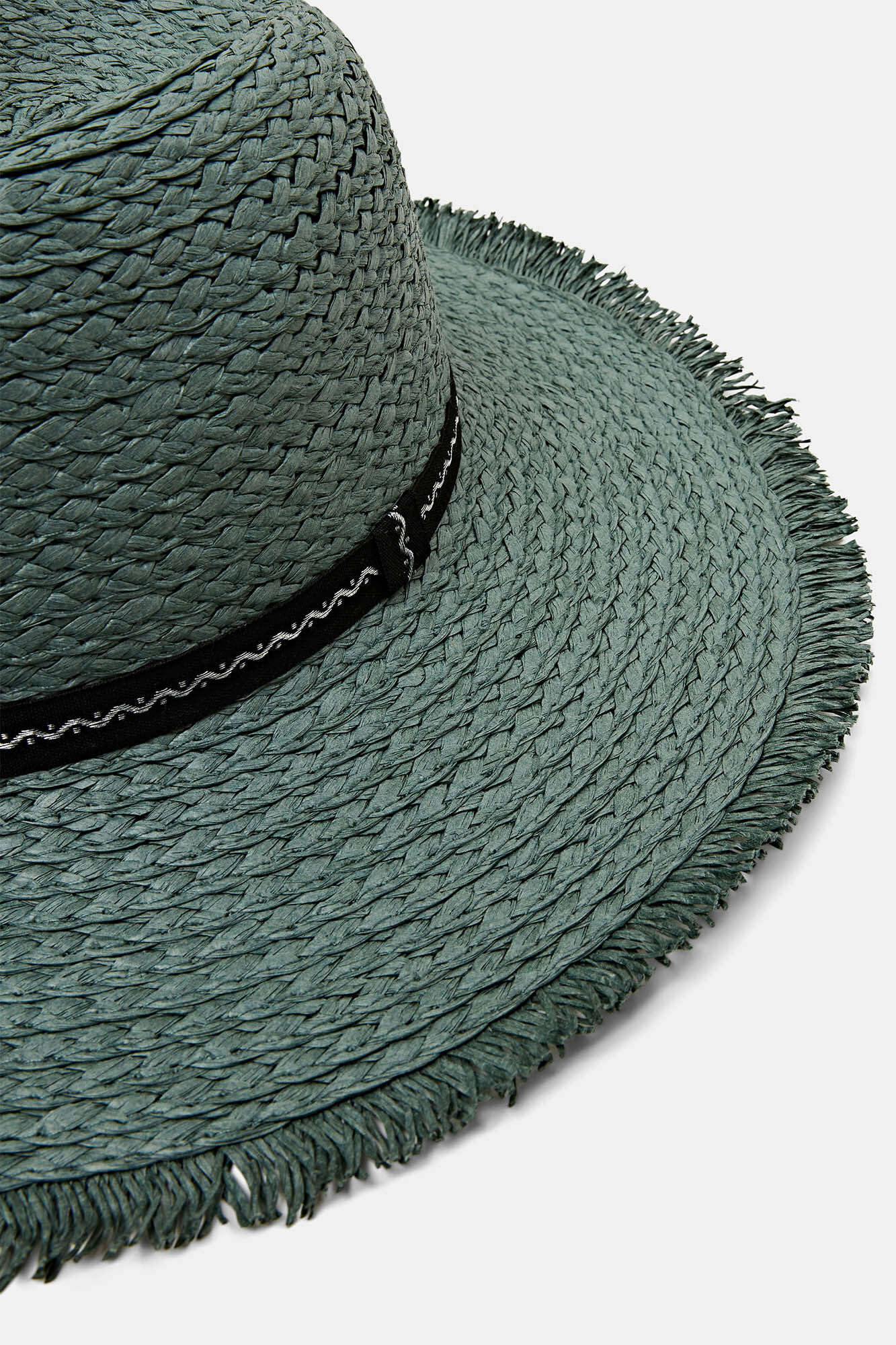Chapéu Fedora de palha de papel - Cáqui