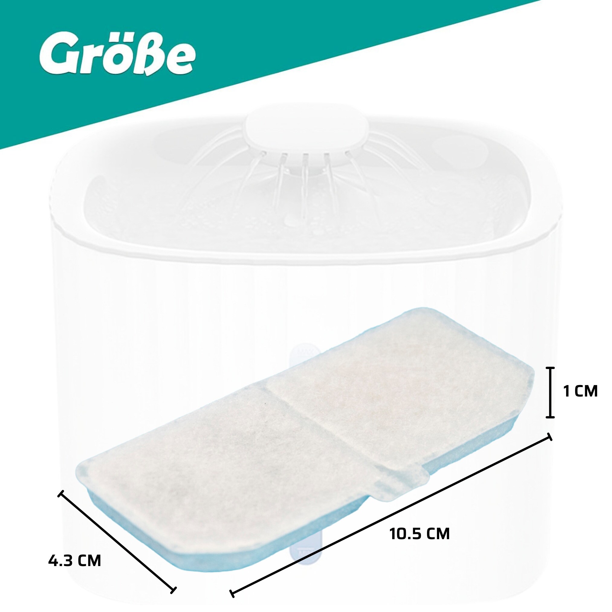Starlyf® Trinkbrunnen Filter - Brunnen - Ersatzfilter Pet Fountain