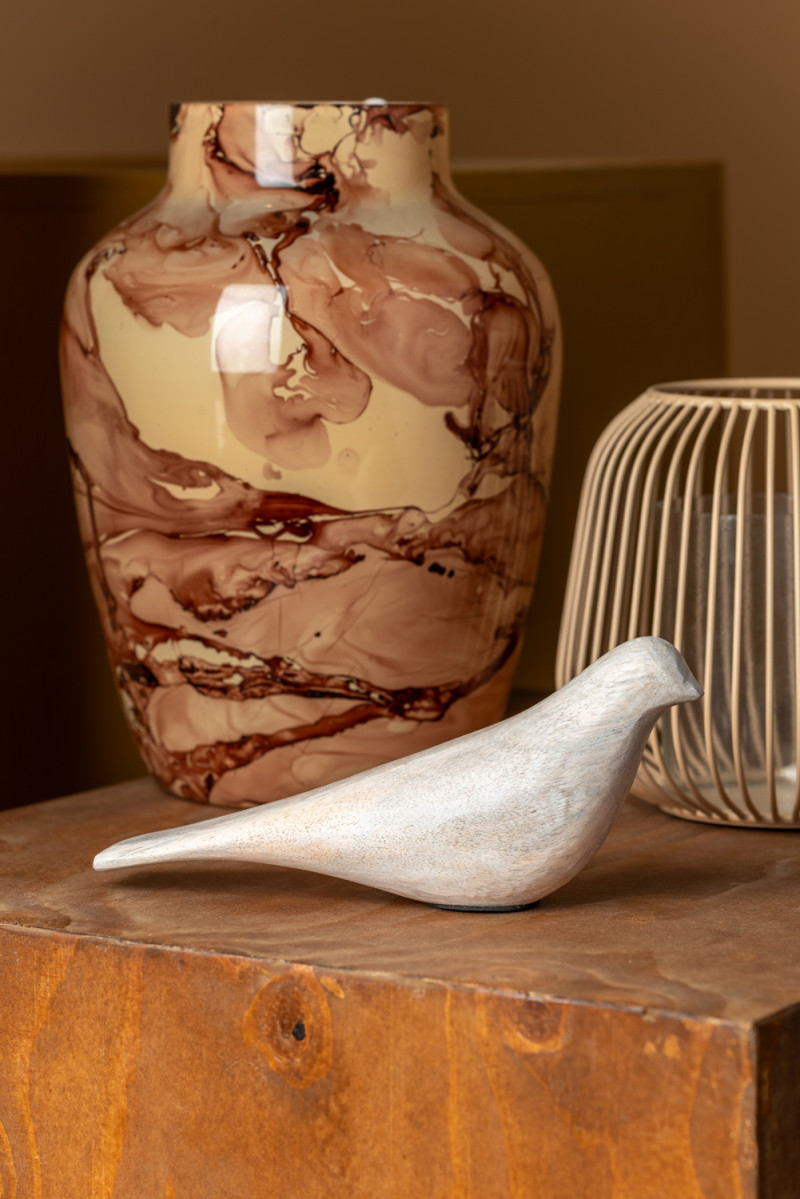 Statue Bird Long Tale PT4165WD Natural