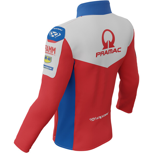 Ixon - Sweat zippé Pramac 22 Rouge / Blanc / Bleu