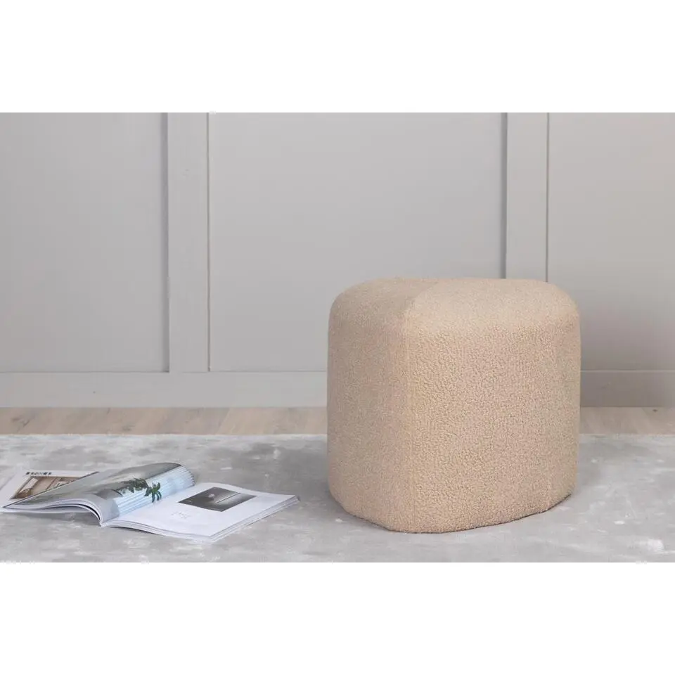 Svea - Troy poef - teddy - beige