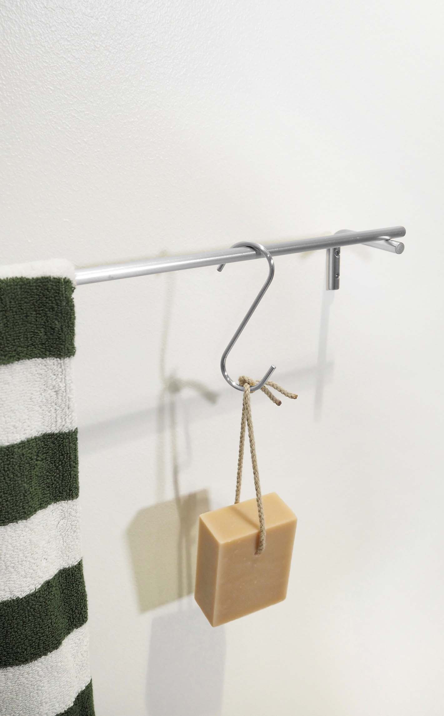 Porte-serviettes en métal | Gris