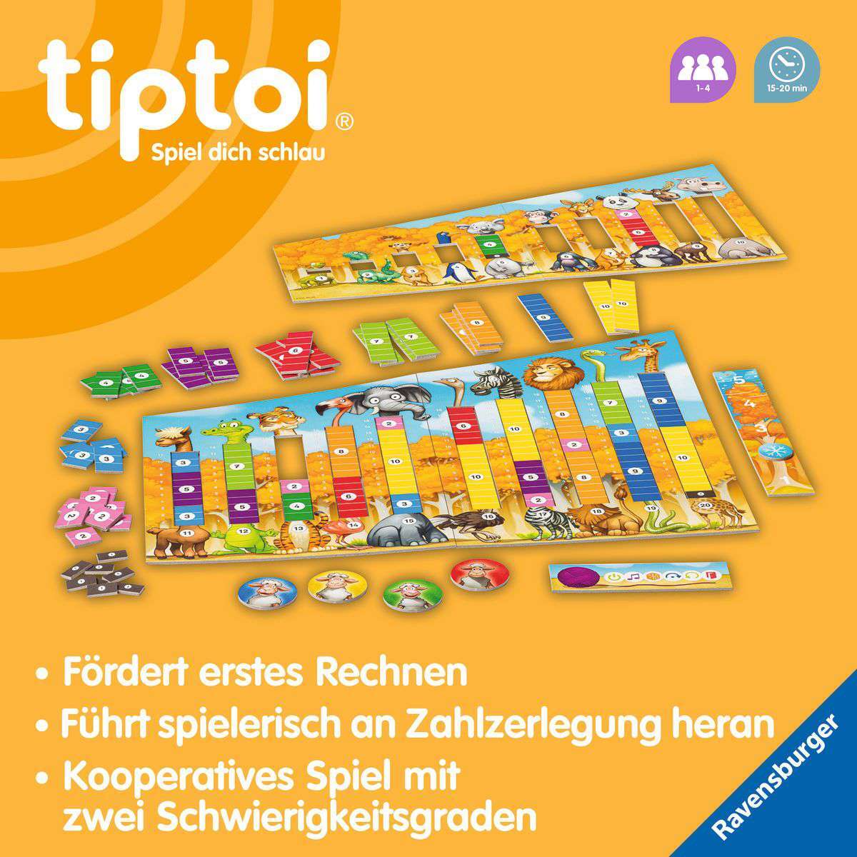 Ravensburger Spiel tiptoi® Der verrückte Rechen-Zoo