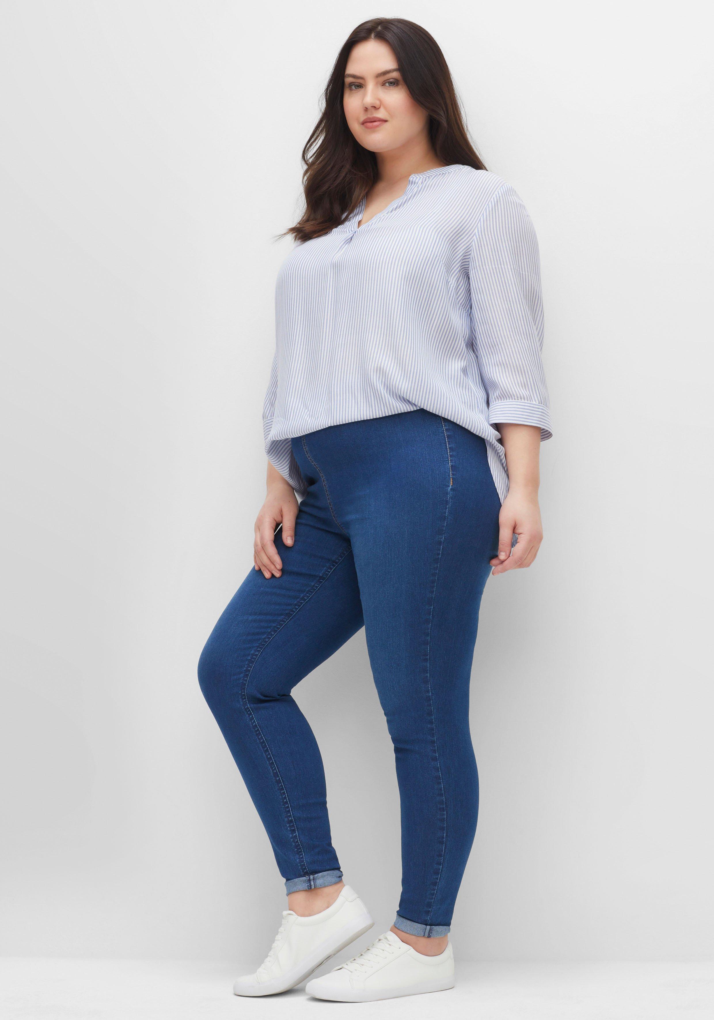Jeggings in individueller Waschung