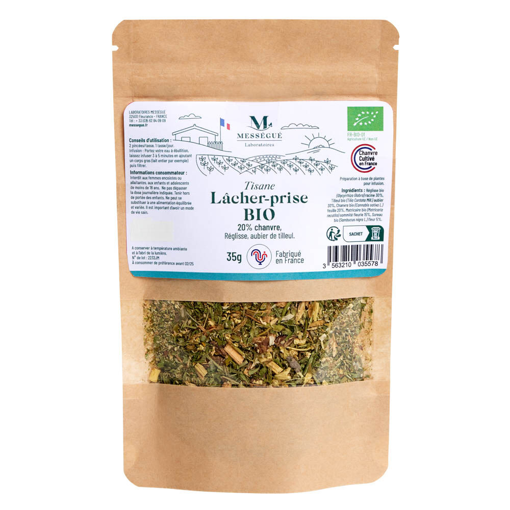 Infusion Bio Chanvre tisane lâcher prise 35g