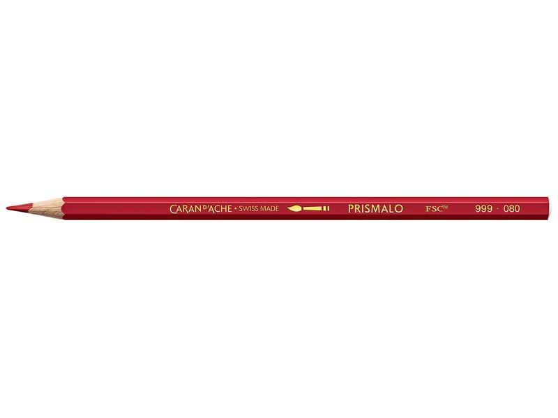 Caran d'Ache Farbstifte Prismalo 3 mm, 1 Stück, Karmin Wasservermalbare Buntstifte