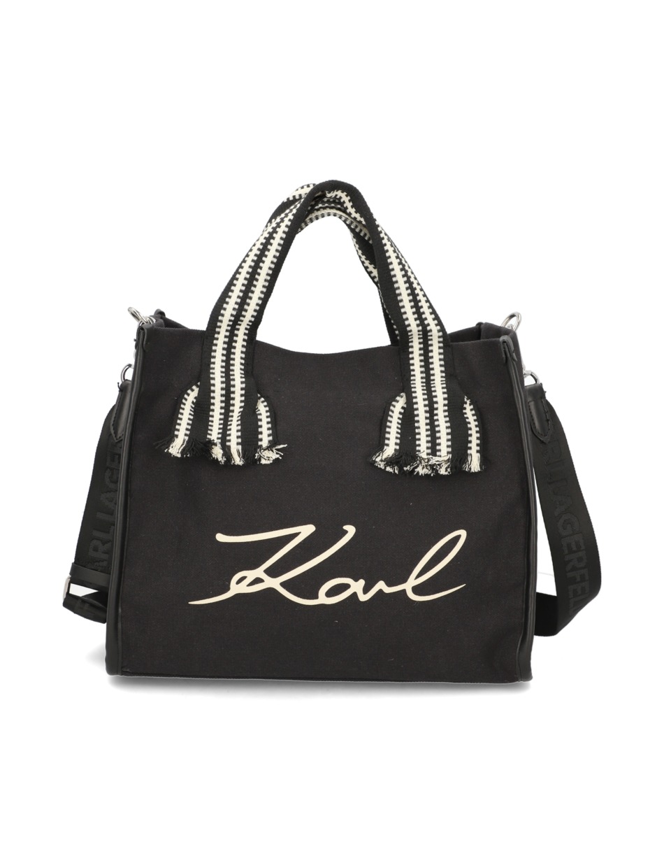 k/signature webbing shopper