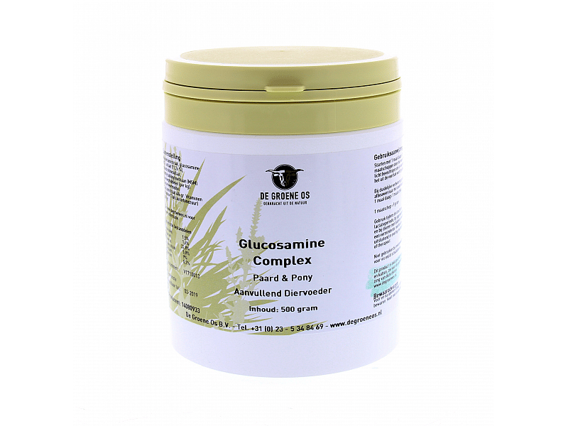 Glucosamine Complex (Veterinair) Groene Os Paard 500 gram