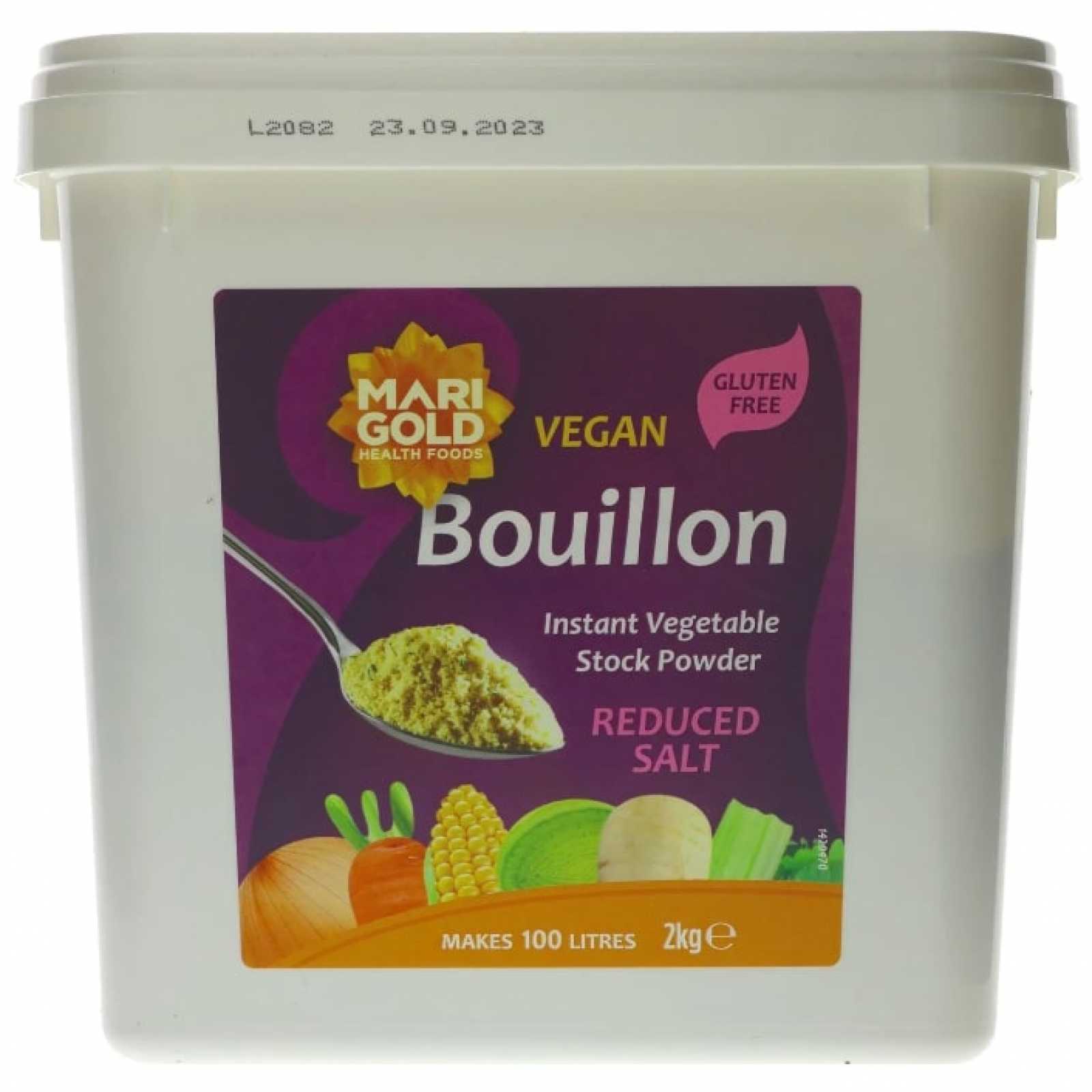 Caldo de Legumes Suíço em Pó Marigold Health Foods com Sal Reduzido 2kg