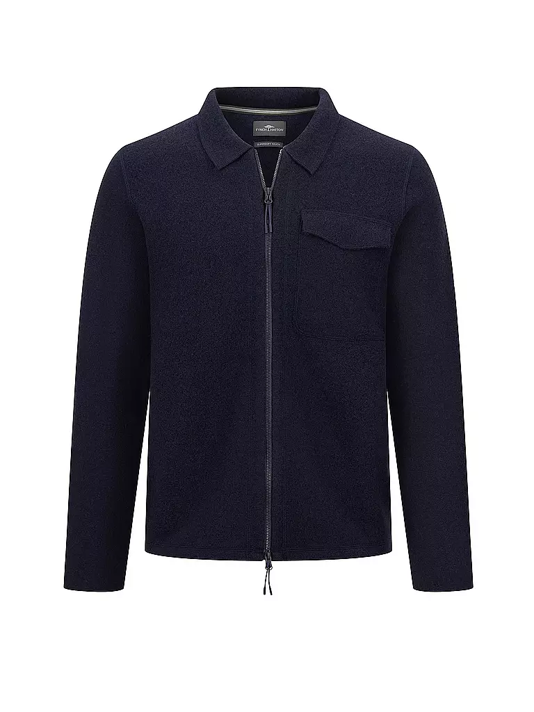 FYNCH HATTON Strickjacke dunkelblau