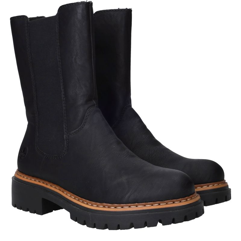 Rieker Chelseaboots Zwart Dames