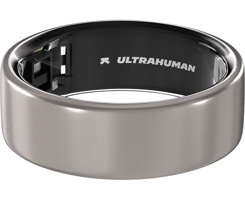 Ultrahuman Ring Air - Raw Titanium - Size 12