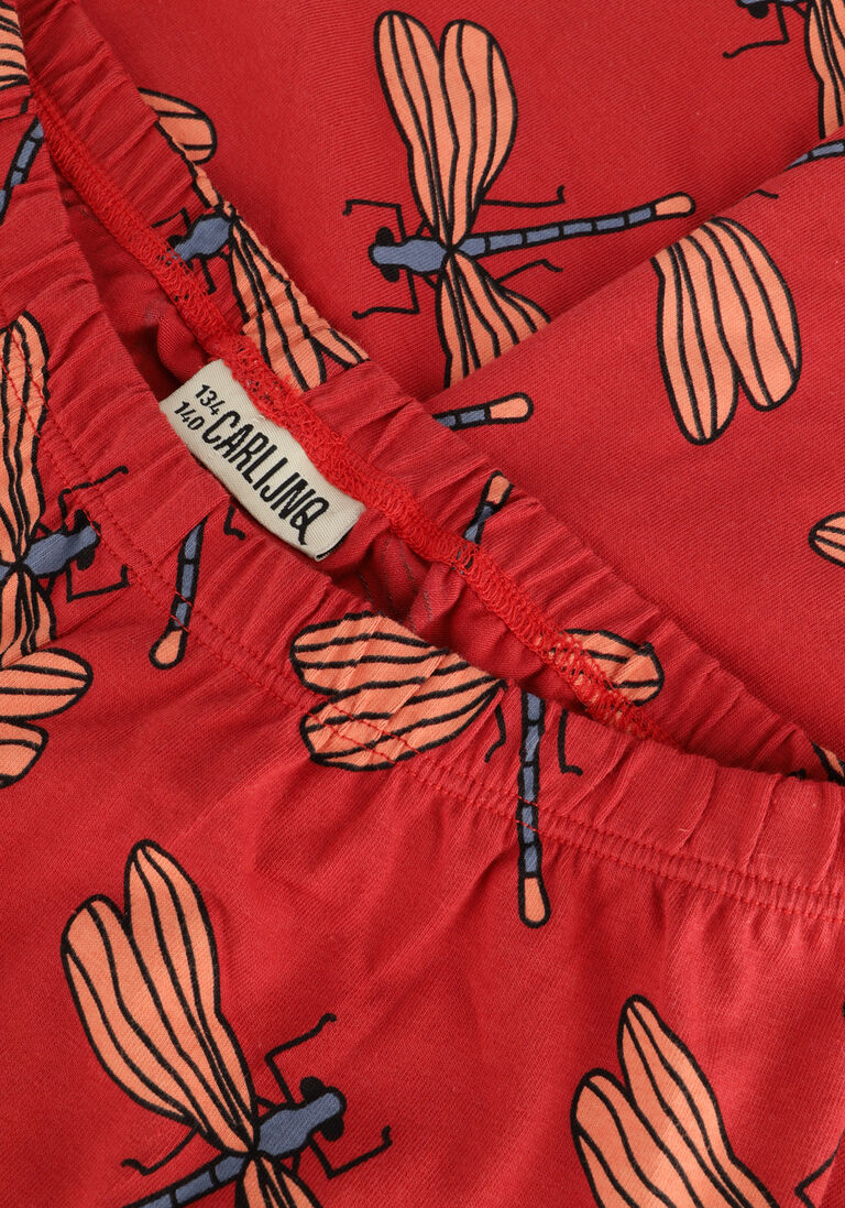 CARLIJNQ rode carlijnq flared broek dragonfly - flared legging