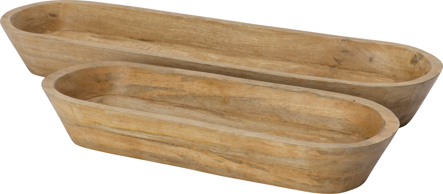 Intratuin decoratieschaal Molly naturel 49 x 20 x 7 cm