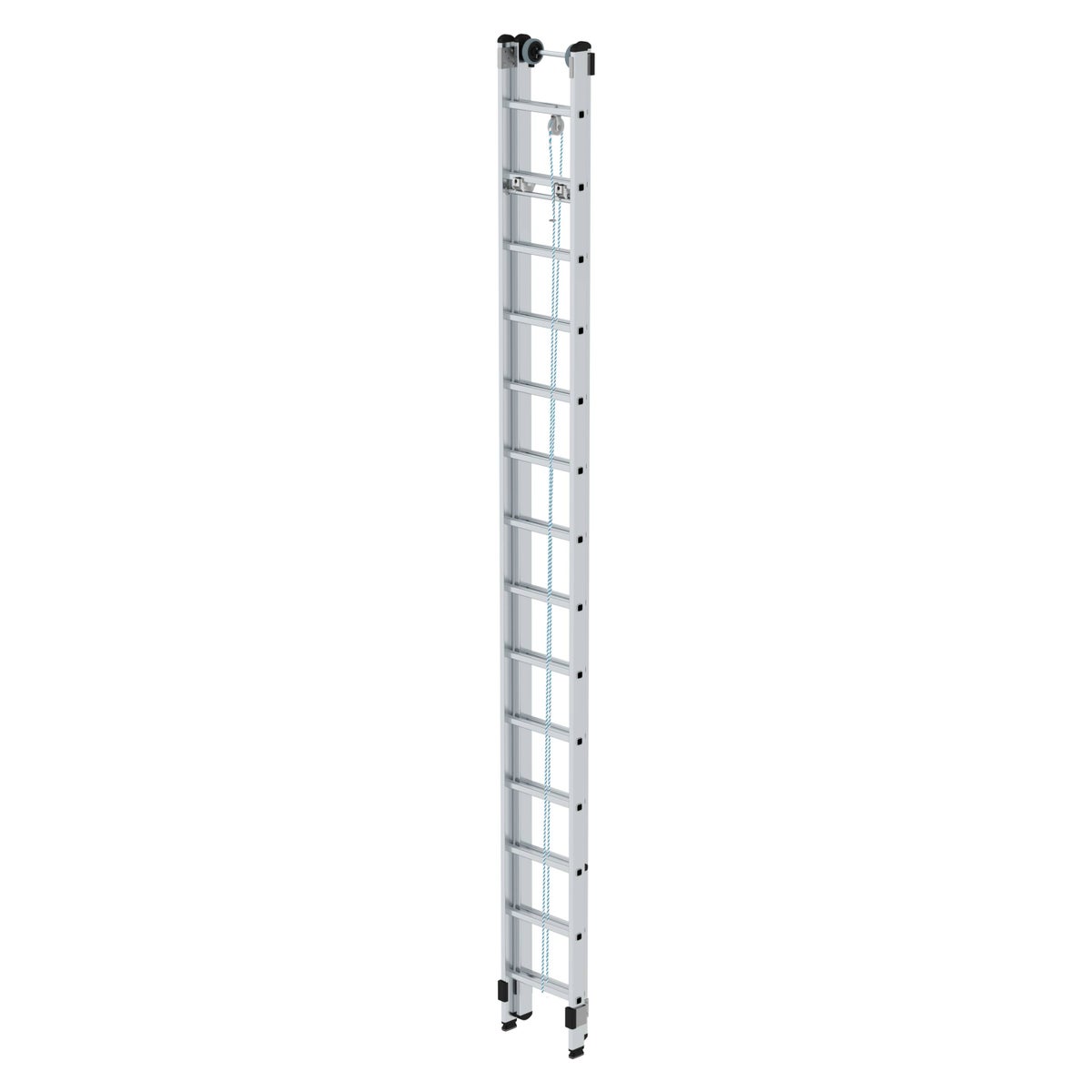 PROREGAL 2-delige touwladder zonder dwarsbalk 2 x 14 sporten