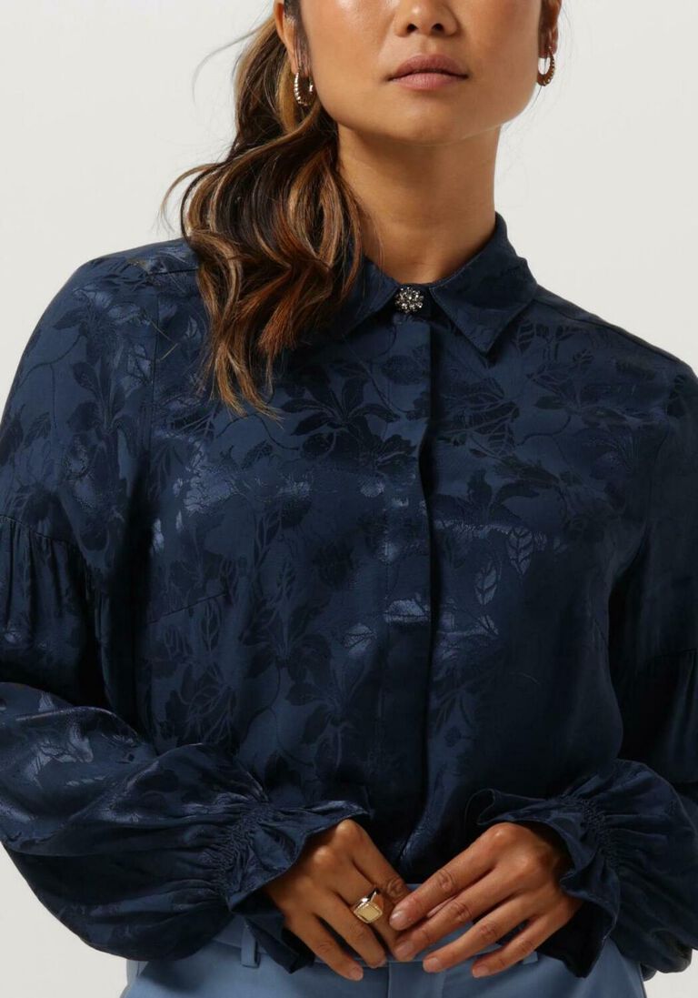 MOS MOSH blauwe mos mosh blouse mmrobena lez shirt