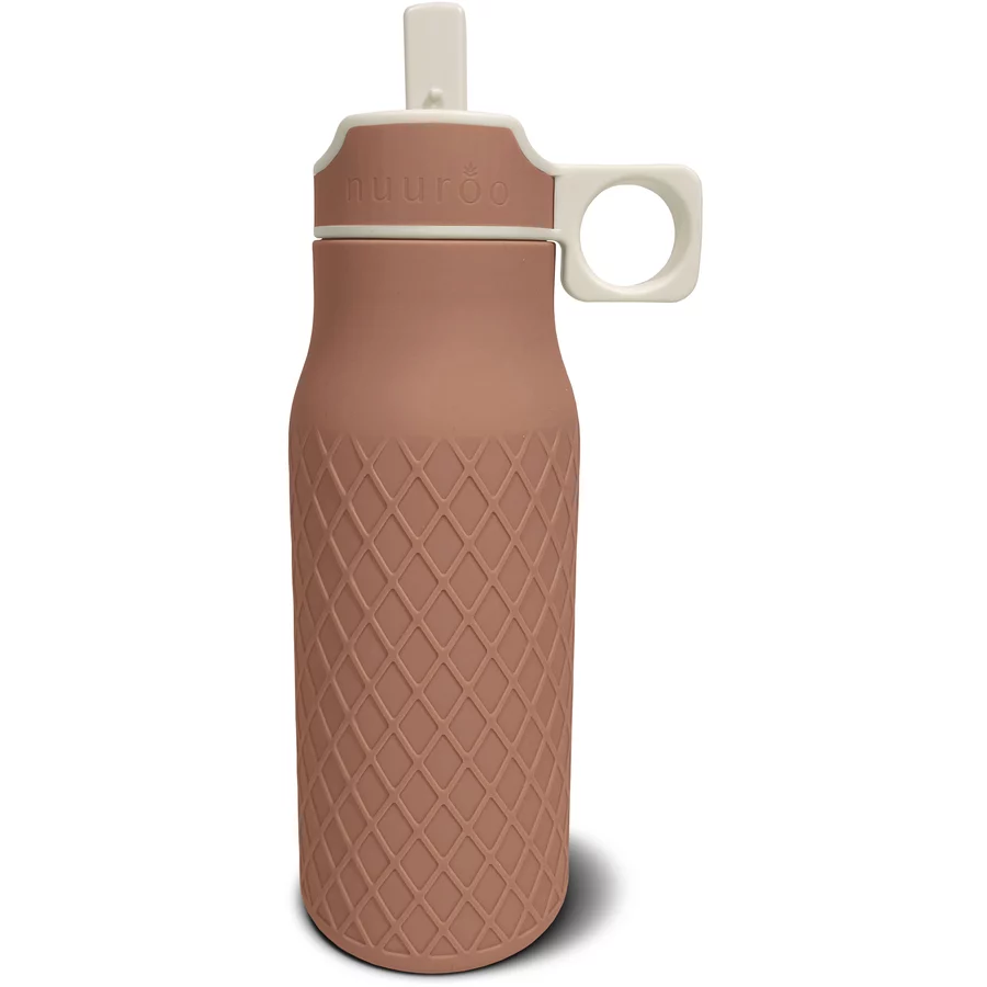 Nuuroo Trinkflasche Lindi Silikon 450 ml Chocolate Malt
