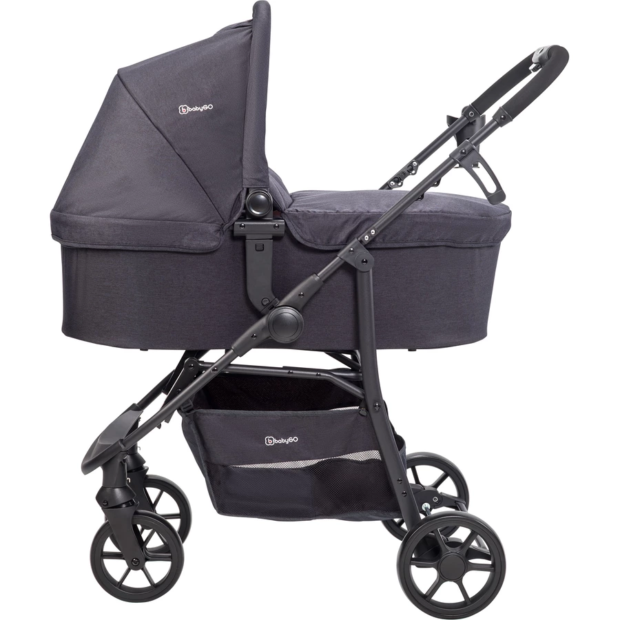 babyGO Kombikinderwagen 3 in 1 Rose