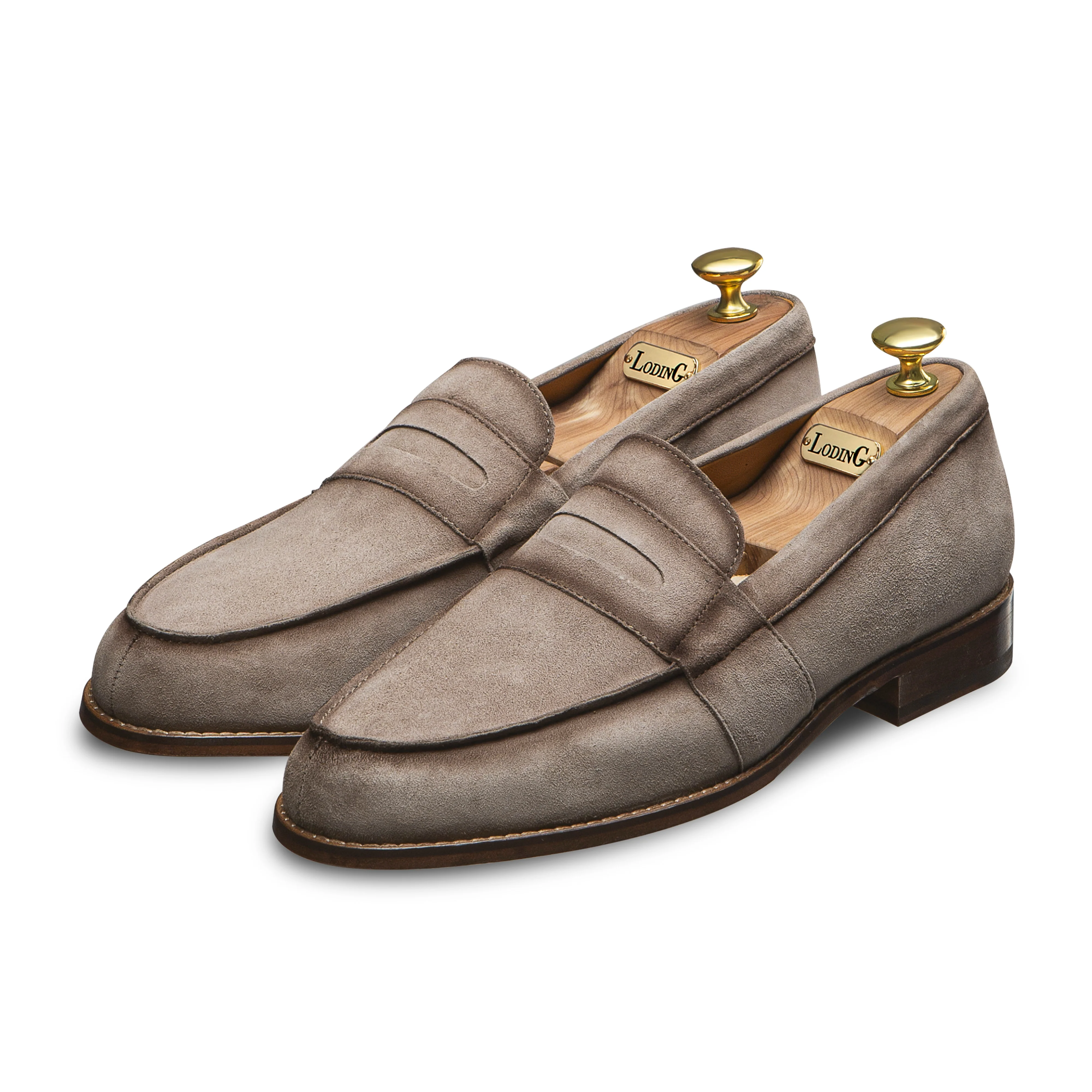 Mocassin beige veau velours Arizona 1006