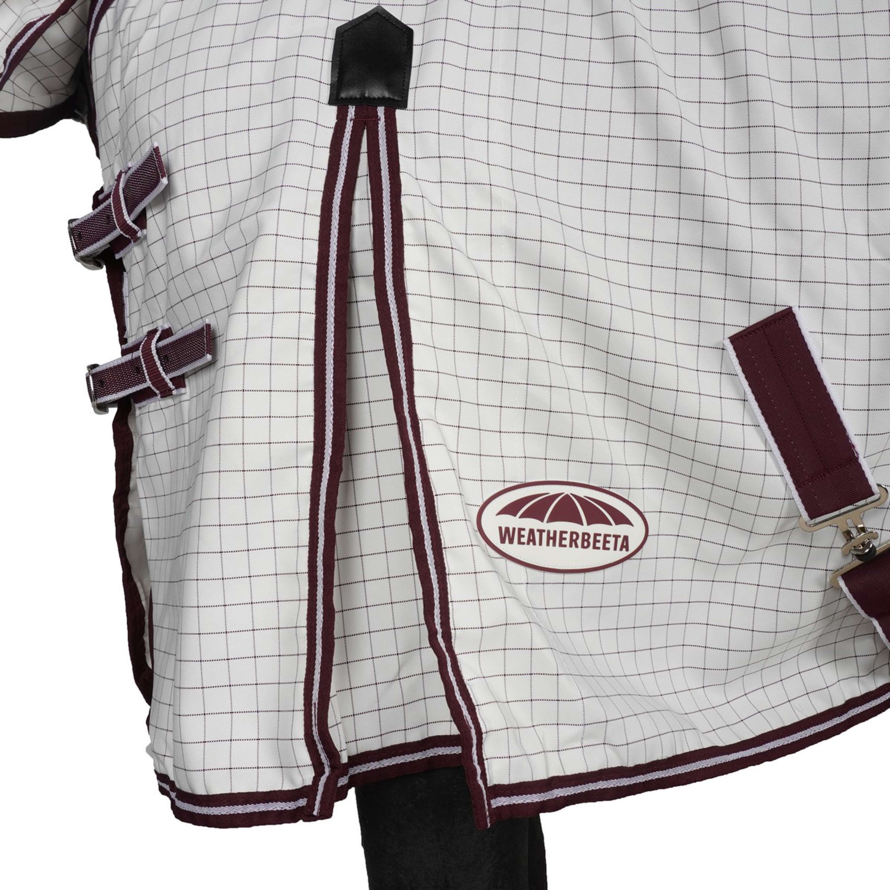 WeatherBeeta Zomerdeken Hybrid Seasons Combo Neck White/Maroon