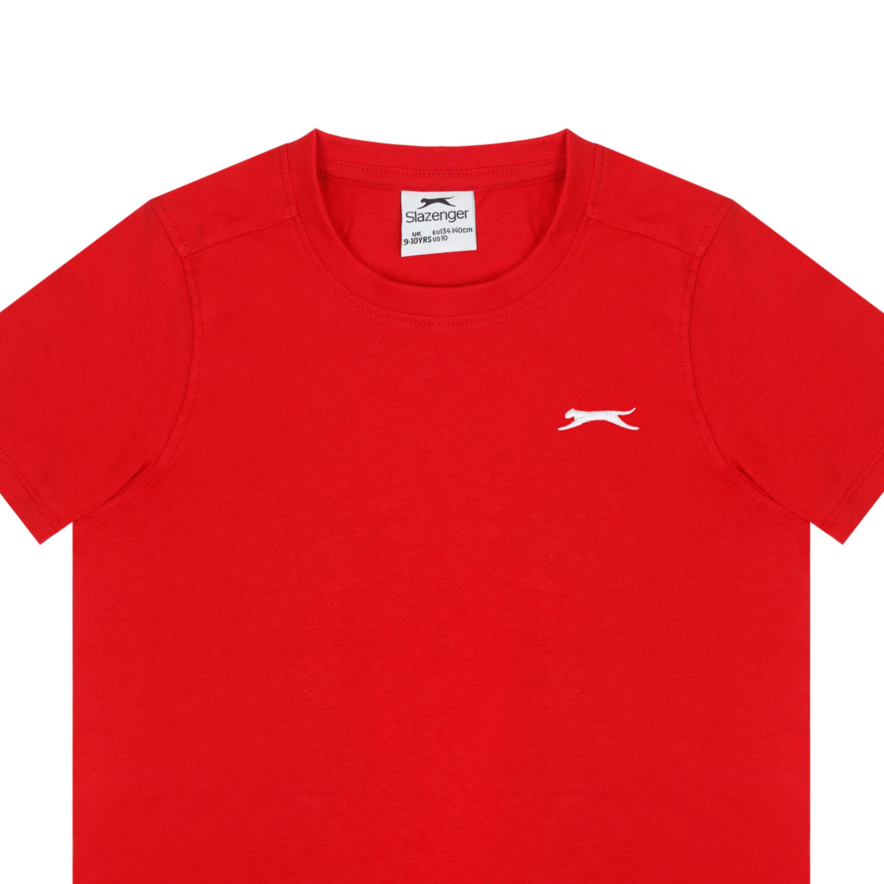 Slazenger Junior Boys Plain Tee shirt