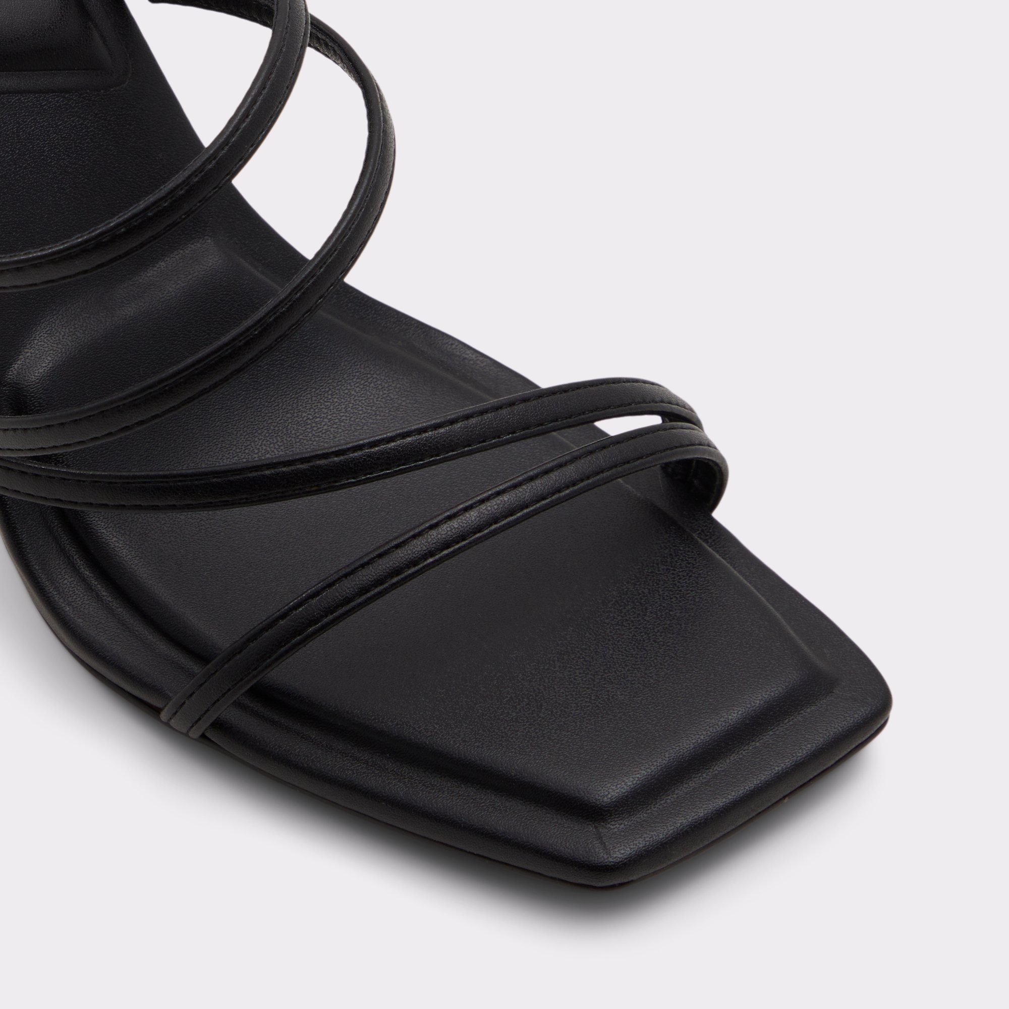 Astaya Black Women Strappy Sandals